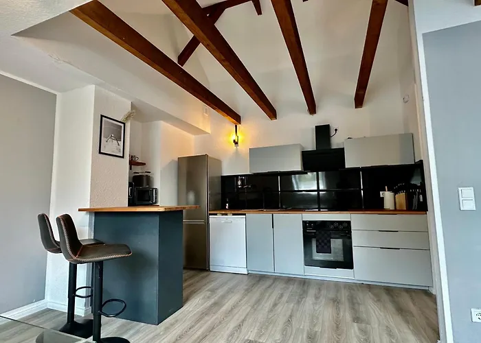 Stilvoll Im Zentrum Balken Loft 公寓